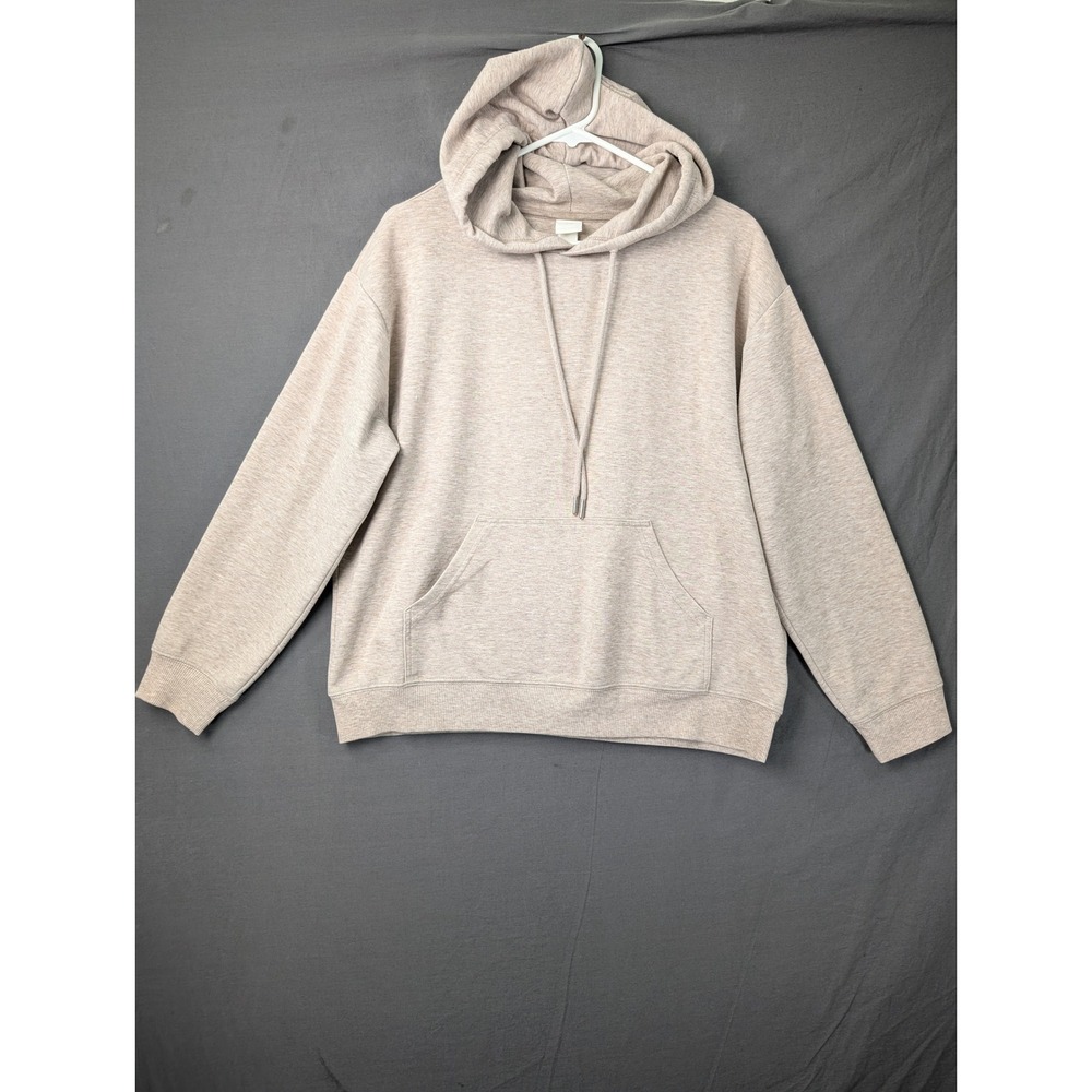 HM Basics Heathered Beige Pullover‎ Hoodie Mens Medium 0456163 3